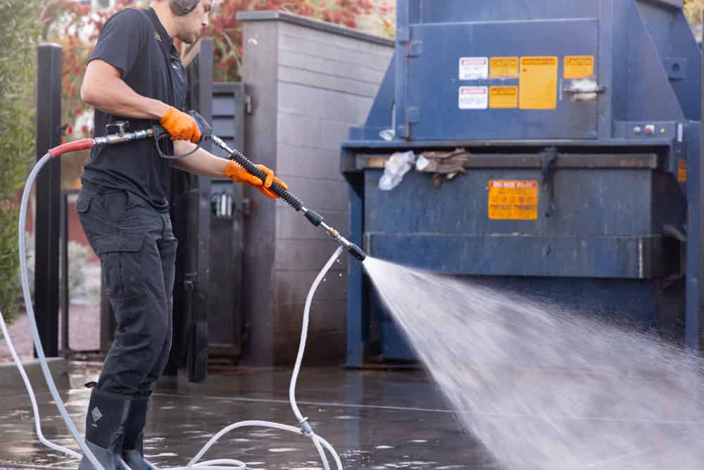 Dumpster Pad / Compactors Cleaning image